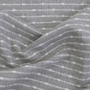 Greige Striped Fabric Woven Texture Chunky Creamy Grey Slubby Hobnail Stripe Weave Pattern Modern Home Upholstery Drapery Warm Gray Material image 7