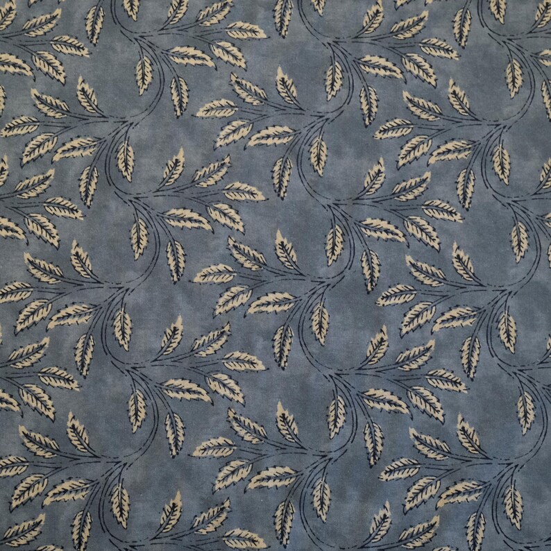 Organic Modern Fabric Neutral Foliage Print Designer Drapery Yardage Botanical Pattern Home Decor Linen Dark Charcoal Curtain Panel Fabric image 5