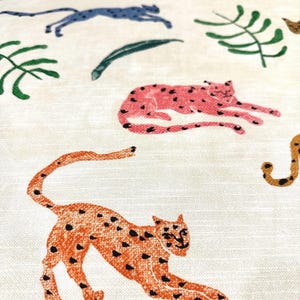 Colorful Animal Print Fabric Jungle Safari Theme Cotton Tropical Decor Fabric Quilters Fabric Home Decorator Material Sewing Supplies Crafters Gift