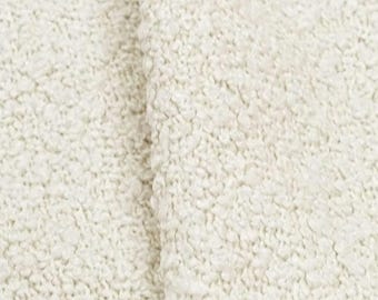 Boucle Fabric Off White Loopy Upholstery Fabric Natural Nubbly Textured Textile Chunky Chair Furnishing Material High Performance Upholstery