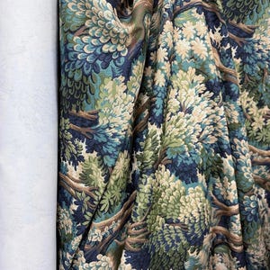 Forest Tapestry Fabric Yardage Bulk Verdure Tapestry Style Wholesale Fabric Discount Green Brown Patterned Somerset Print Upholstery Textile image 1