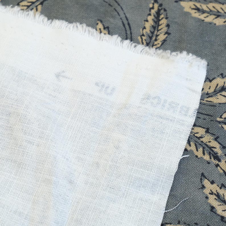 Organic Modern Fabric Neutral Foliage Print Designer Drapery Yardage Botanical Pattern Home Decor Linen Dark Charcoal Curtain Panel Fabric image 6