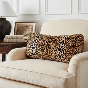 Leopard Print Velvet HighEnd Wild Feline Patterned Large Scale Exotic Textile Designer Jaguar Home Decor Upholstery Fabric Yardage Bulk image 4