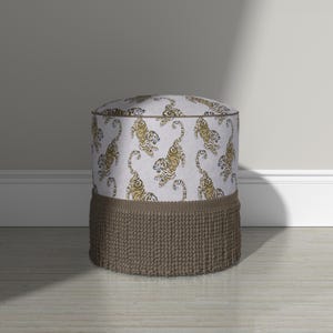 Tiger Print Fabric Maximalist Decor Drapery Fabric Wild Cat Upholstery Weight Material Lampshade Custom Pillow Animal Pattern Eclectic Home image 5