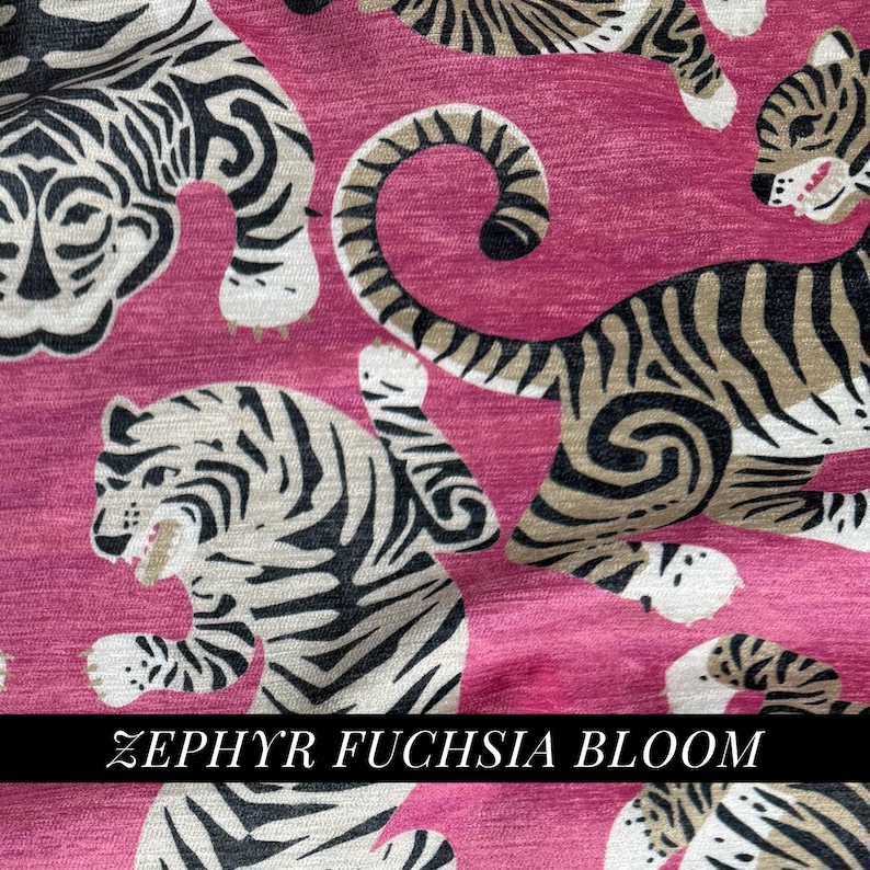 Chenille Tiger Fabric Home Decor Projects Ideas Modern Design Fabric Pattern Living Room Accent Piece Animal Print Upholstery Soft Material image 5