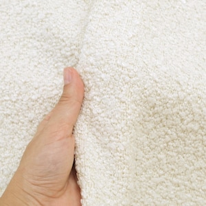 Off White Loopy Upholstery Fabric