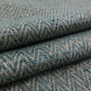 Emerald Green Fabric Herringbone Pattern Textured Small Scale Jewel Tone Deep Forest Green Textile by Yard Home Decor Chair Upholstery