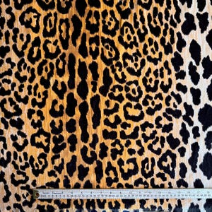 Leopard Print Velvet HighEnd Wild Feline Patterned Large Scale Exotic Textile Designer Jaguar Home Decor Upholstery Fabric Yardage Bulk image 9