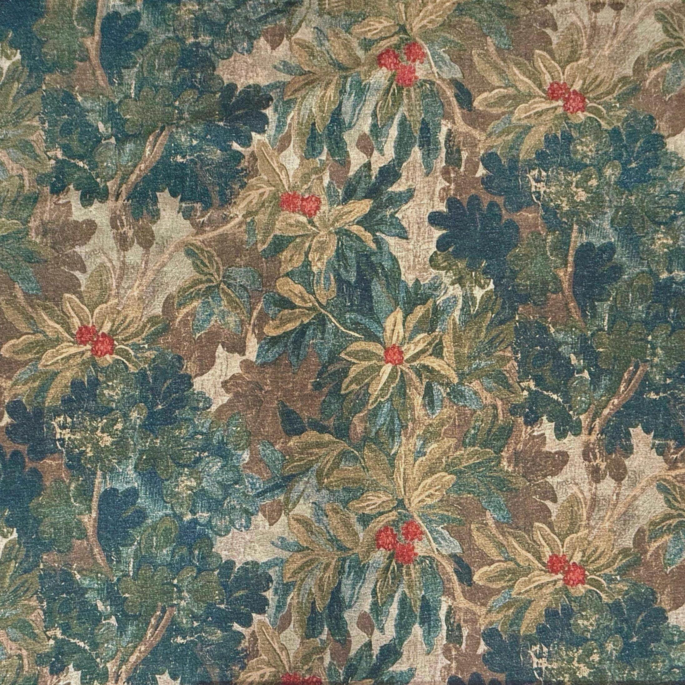Scalamandré Marly Velvet Fabric - Forest Greens
