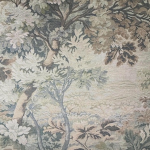 Mystic Sage Upholstery Fabric Tapestry Designer Fabric Botanical Woven Textile French Country Home Decor Accent Heavy Drapery Material