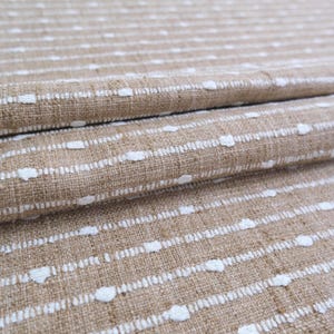 Tessuto a righe Harvest, trama intrecciata, motivo a chiocciola, motivo a groppone, materiale per tende artigianale, caldo e terroso, tappezzeria per la casa immagine 2