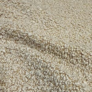 Boucle Fabric Taupe Upholstery Textile Sand Nubbly Textured Latte Chunky Settee Furnishing Material High Performance Upholstery Yardage