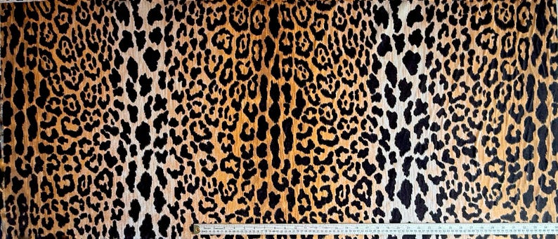 Leopard Print Velvet HighEnd Wild Feline Patterned Large Scale Exotic Textile Designer Jaguar Home Decor Upholstery Fabric Yardage Bulk image 10