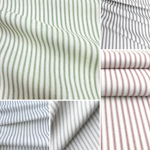 Ticking Stripe Fabric Cotton by Yard