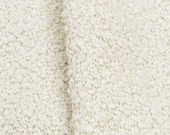 Boucle Fabric Off White Loopy Upholstery Fabric Natural Nubbly Textured Textile Chunky Chair Furnishing Material High Performance Upholstery