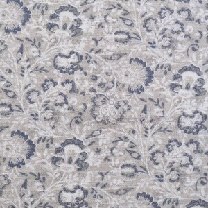 Taupe Gray Small Scale Print Fabric Winter Neutral Designer Botanical Pattern Home Decor Sewing Cotton Grey Tone Floral Fabric Medium Weight image 3