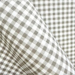Gingham Cotton Fabric by the Yard Checkered Table Linen Textile Plaid Tiny Scale Plaid Sample Mini Check Costume Apparel Fabric Bulk Yardage