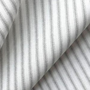 Tissu à rayures en coton au mètre, style champêtre, idéal pour la couture, housse de coussin ou rideaux. Rayures classiques, style vintage. Gray
