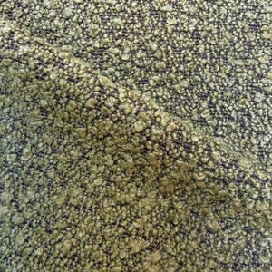 Boucle Fabric Moss Upholstery Textile Olive Nubbly Textured Green Chunky Bench Furnishing Material High Performance Upholstery Yardage Green image 2