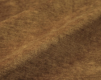 Tela de chenilla color ámbar cortada a medida Tela de chenilla color oro mostaza para cojines Tela para cortinas Tela gruesa para costura y tapicería por metros