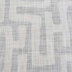 Tribal Maze Fabric by Yard Graphic Black Tan Abstract Print Slub Canvas Material for Pillow Cover Curtain Panel Wall Decor Accent Textile image 4