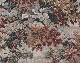 Tapicería de tela cortada a medida, estampado de follaje verde, tejido jacquard de gran peso, estilo antiguo, para sofá, silla o cortinas Woodrose.