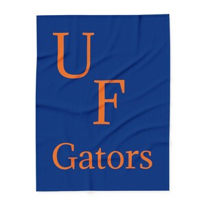 UF Gators Fleece Blanket; UF Blanket; Perfect Gift for Gator Fans