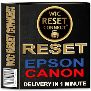 Key Wic Reset Connect code reset Waste Ink Counters maintenance absorber Epson error E11 and Canon error 1700 5B00