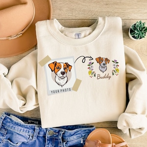 Aangepaste hond geborduurd sweatshirt, custom huisdier Memorial kerst hoodie, uniseks geborduurd huisdier sweatshirt, gepersonaliseerd cadeau voor moeder