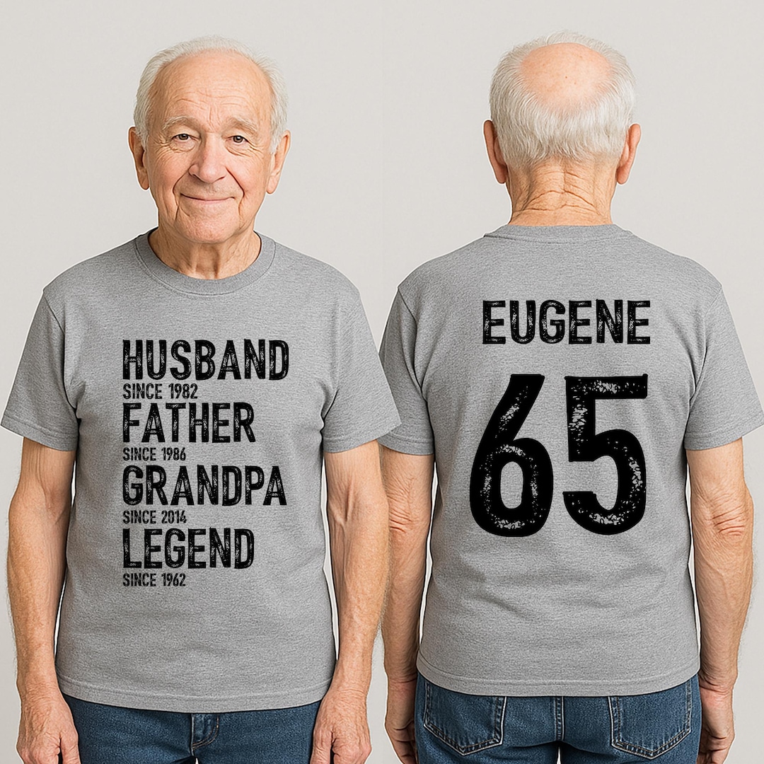 Mens Grandpa Shirt, Grandfather Birthday Gift Tee