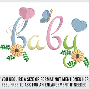 Baby Embroidery Design, Baby Shower Designs, Digital Machine Embroidery, Newborn Embroidery, Baby Kids Birthday Design, Digital File Pattern