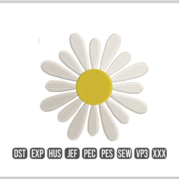 Embroidery Patch Daisy Flower - Etsy