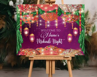 Mehndi Welcome Signs, Mehendi Signs, Umbrella Desi Decor, Indian Decor Sign, Mendhi Umbrella, Henna Sign, Mehendi Welcome DIGITAL DOWNLOAD