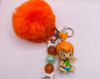 Pebbles Flintsone mini Funko nostalgic bag charm