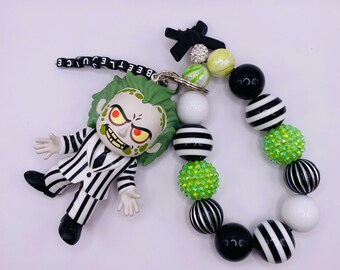 Beetle juice Keychain/ Bag Charm