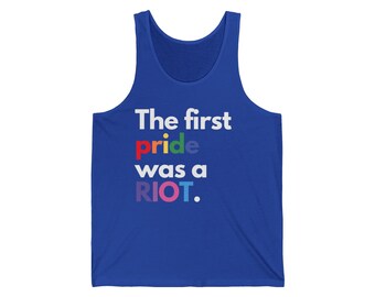 Il primo orgoglio era una rivolta - Canotta in jersey unisex