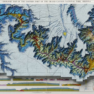 Carte géologique du Grand Canyon