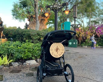 Disney Inspired Frozen Stroller Tag | Let It Go Stroller Sign | Personalized Elsa Stroller Sign | Frozen Wheelchair Sign
