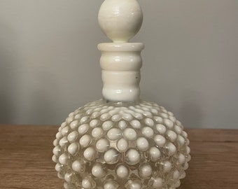 Vintage Fenton Hobnail Opalescent Perfume Bottle with Stopper
