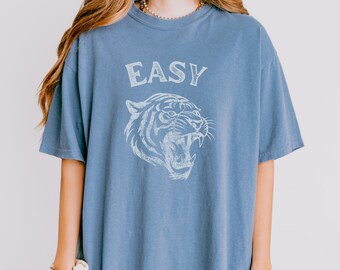 Easy Tiger Graphic Tee - Funny Animal T-shirt
