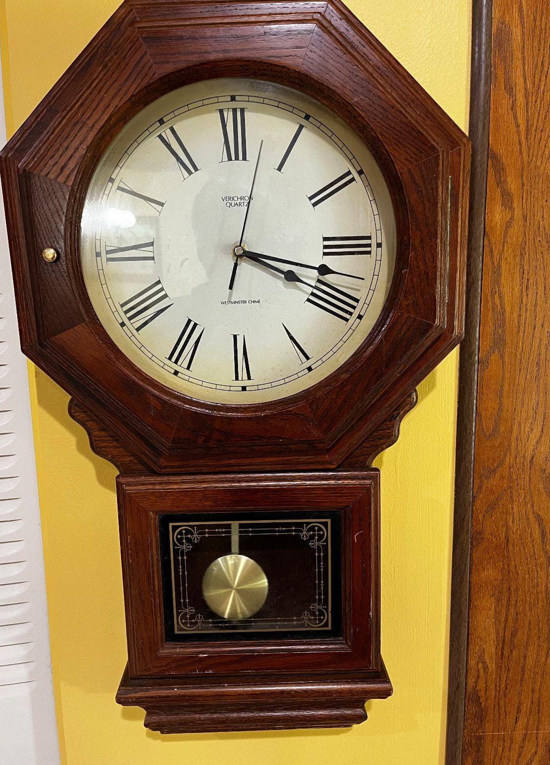 Quartz Westminster Chime Clock Verichron Quartz Verichron Wall