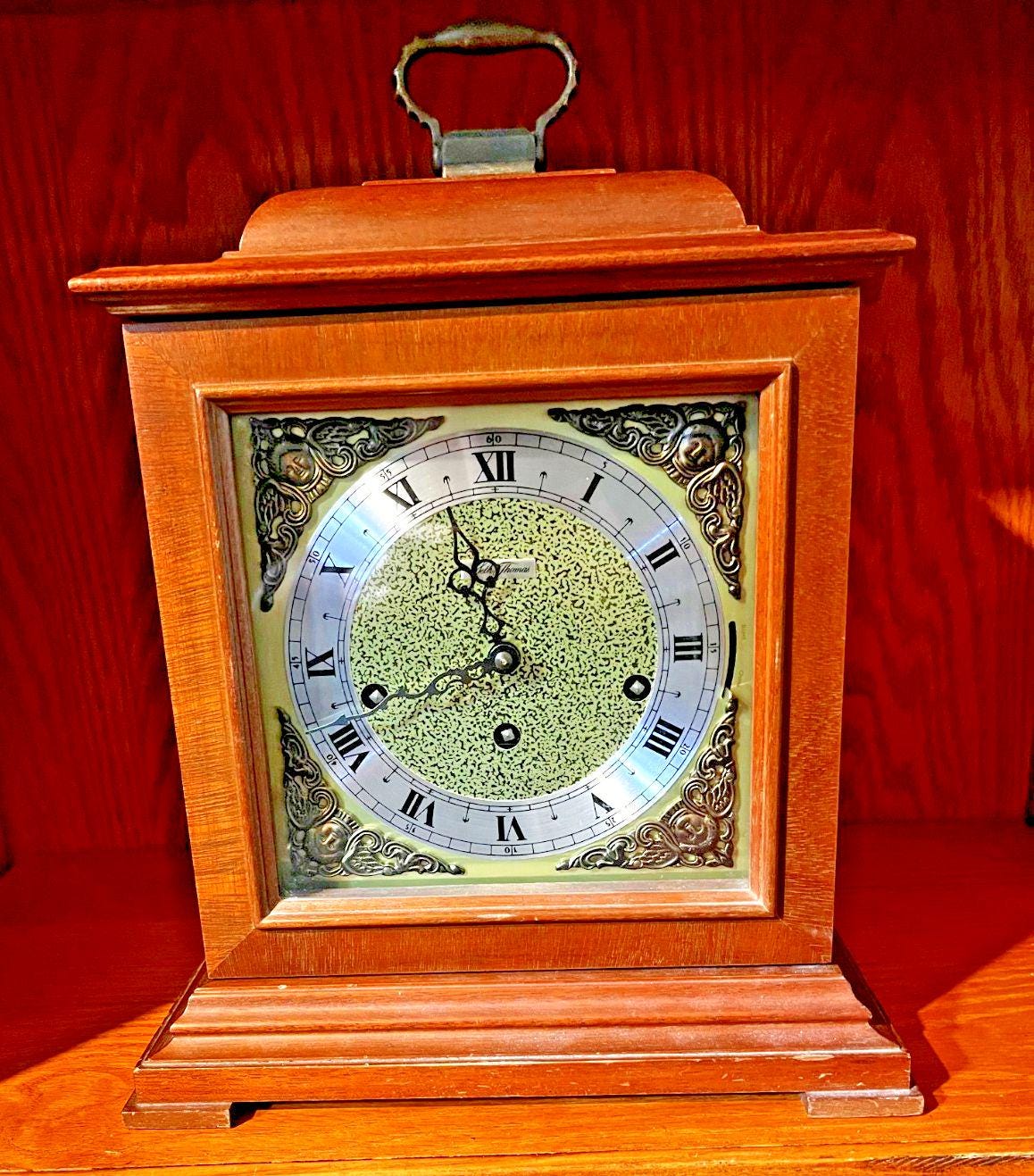 ☆田園☆USA セストーマス Seth Thomas 八角時計 柱時計 作動品 THOMAS