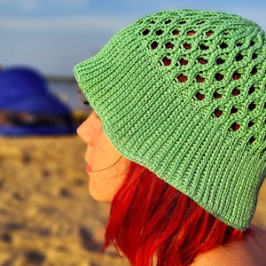 Bucket Hat Crochet Pattern - Panama Hat - Hat With Brim - Summer hat