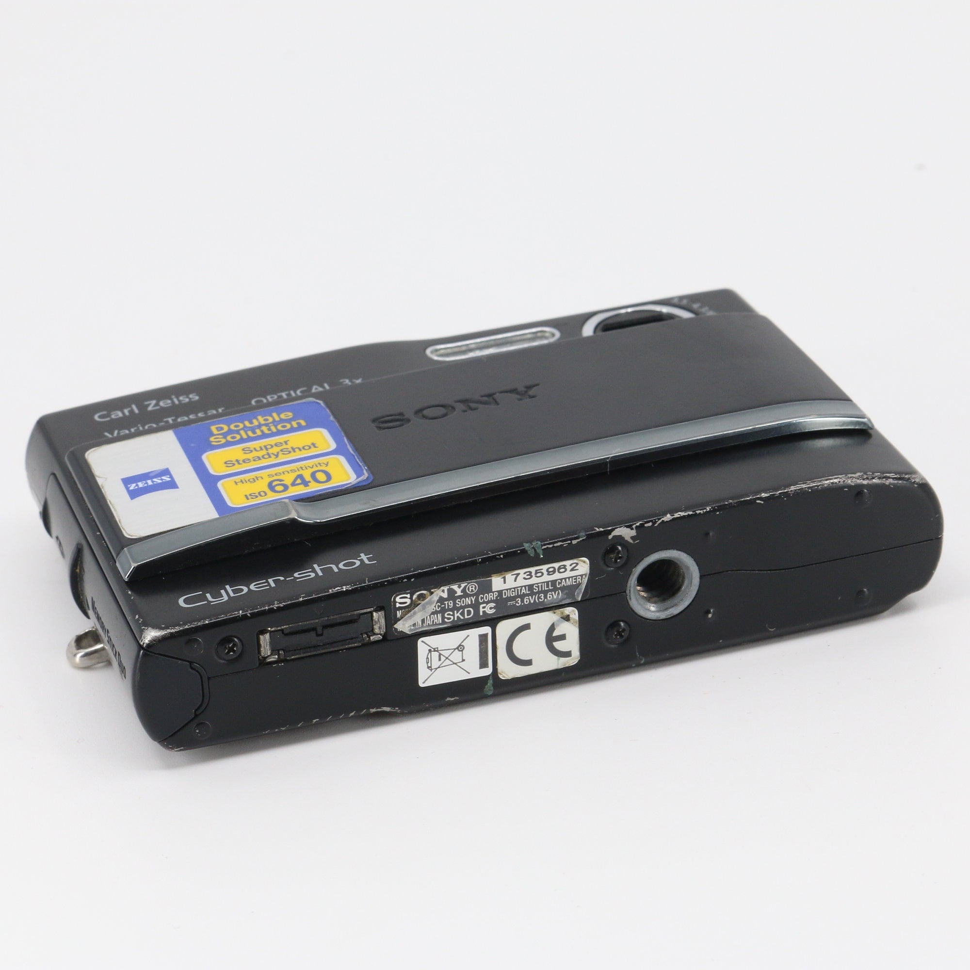 Sony★ソニーDSC-T9★デジタルカメラ★ブラック★動作確認済★充電器付 SONY Cyber-Shot サイバーショット DSC-T9 デジタルカメラ