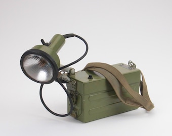 Rare Vintage Military Lamp from Yugoslavia