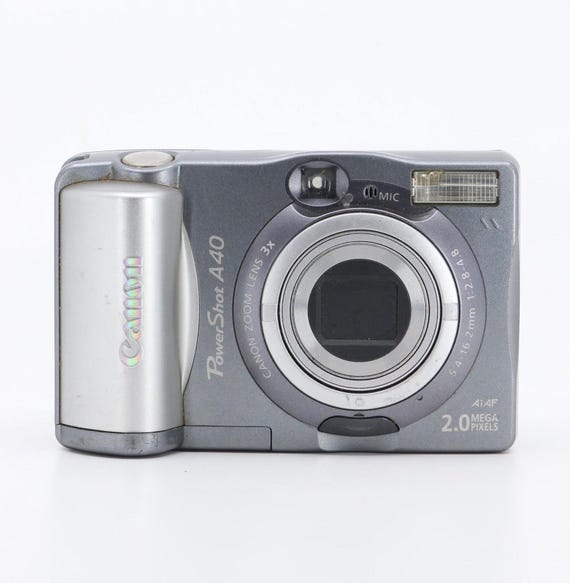Canon PowerShot A40 シルバー Canon Powershot A40 from 2001 - YouTube