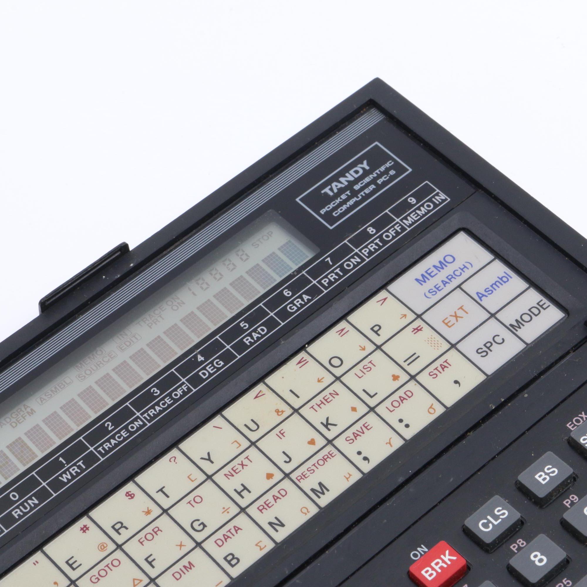 Tandy Pocket Scientific Computer PC-6 Working but Shows Signs of
