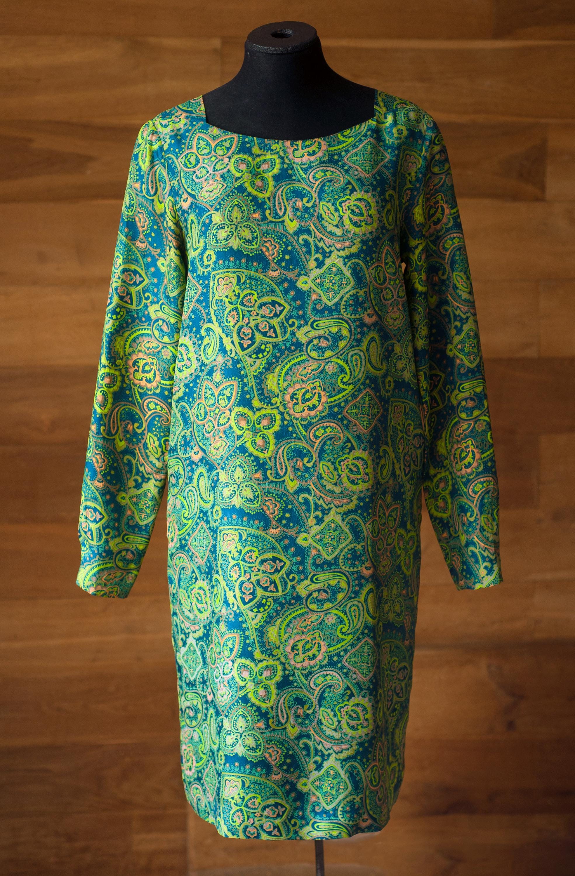 By Malene Birger Green Silk Dress Midi, Size S - Etsy