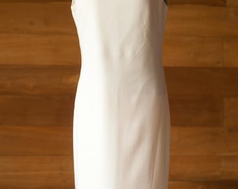 white base dress Undyed Node Dress, XS
