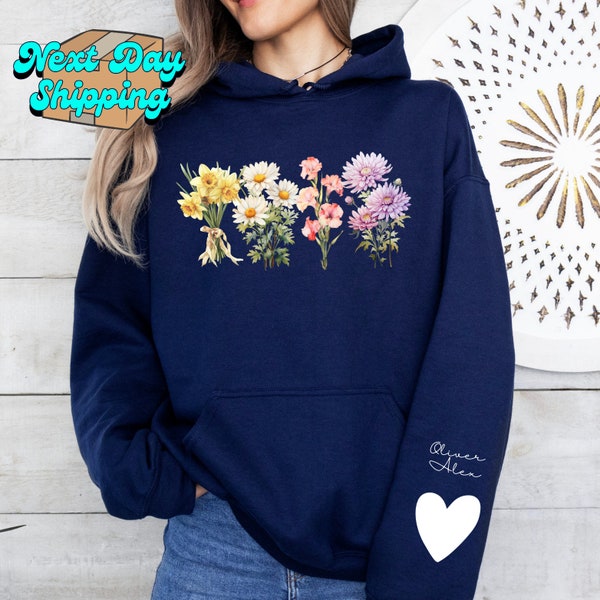 Custom Mama's Garden Shirt, Flower Sweatshirt, Mom Gift Hoodie, Mama Hoodie, Custom Gift Love Shirt, Personalized Mama Sweater, Gift Shirt